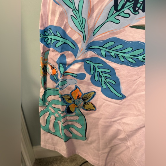 NEW Vera Bradley Rain Forest Canopy Floral Pajama Tank Top Extra Small XS Purple - Picture 3 of 11